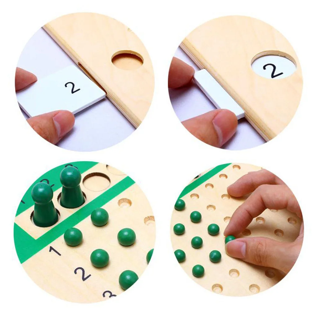 Montessori Boxed Preshcool Teaching Aids Arithmetic Teaching Aids Educational Wooden Toys Math Learning Toys for Kids