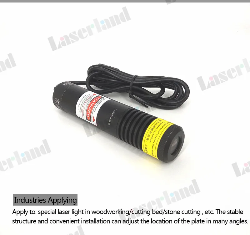 22100 650nm 100mw Red Line Laser Module for Stone/Wood Cutting Machine 24VDC