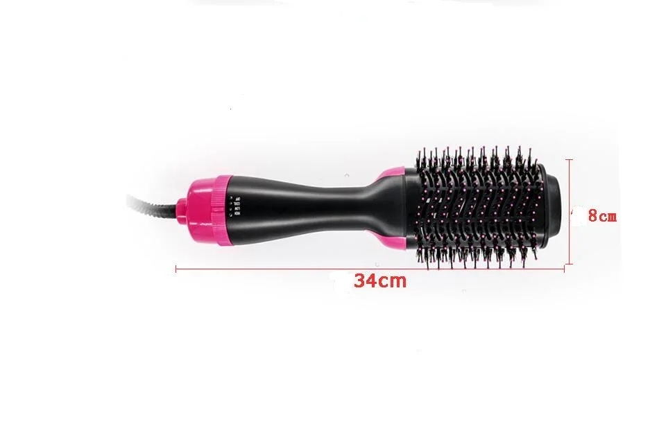 Secador de Cabelo Salão de Beleza Elétrica Escova Iônica Cuidados Curler Barril Pente Golpe ar Quente Seco Curling Penteado Alisador Cabelo 1000w 7 golpe ar quente seco curling penteado alisador cabelo