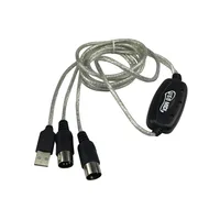 High quality USB to MIDI Keyword PC Interface Adapter Cable Cord USB MIDI Converter adapter For PC Computer XP 7 8MAC MIDI Cable
