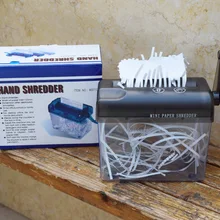 Мини настольный бумажный шредер ручная машина для резки бумаги