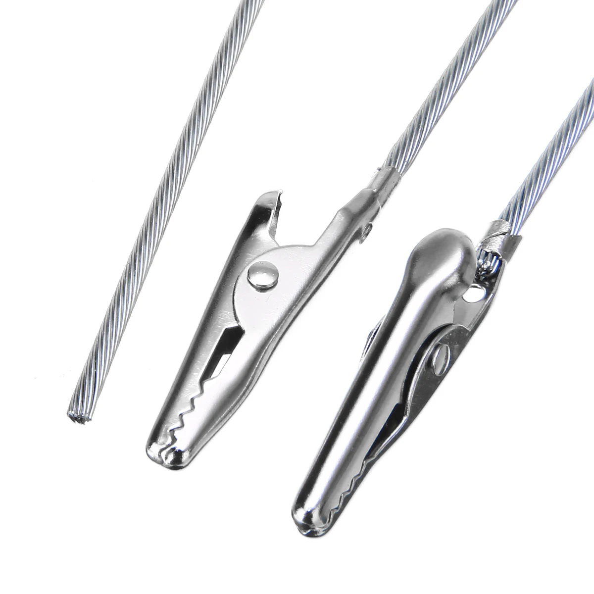 10pcs 4.7" Length Non-insulated Electric Wire Test Crocodile Metal Alligator Clips Clamp Electrical Connector Terminals Tool