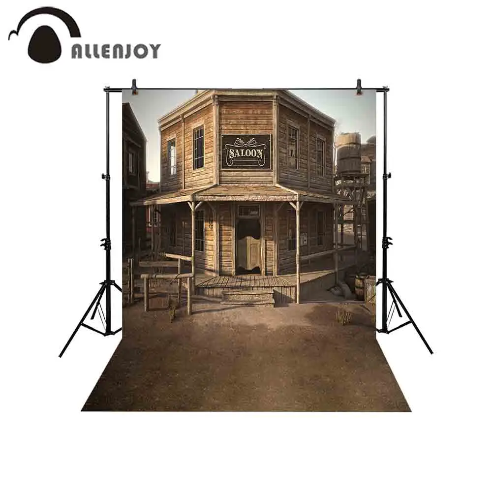 Allenjoy фоны для фотостудии винтажный деревянный ковбойский городской sallon клубный