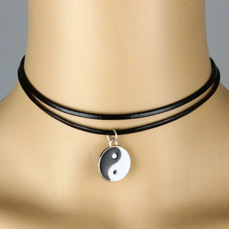 collier ras de cou yin yang collier ras de cou yin yang