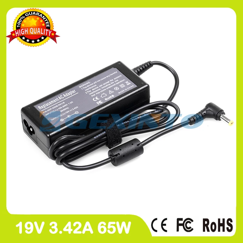 

19V 3.42A 65W laptop charger ac adapter AP.06501.014 for Acer Aspire M3-581 M3-581G M3-581PT M3-581PTG M3-581T M3-581TG M5-481