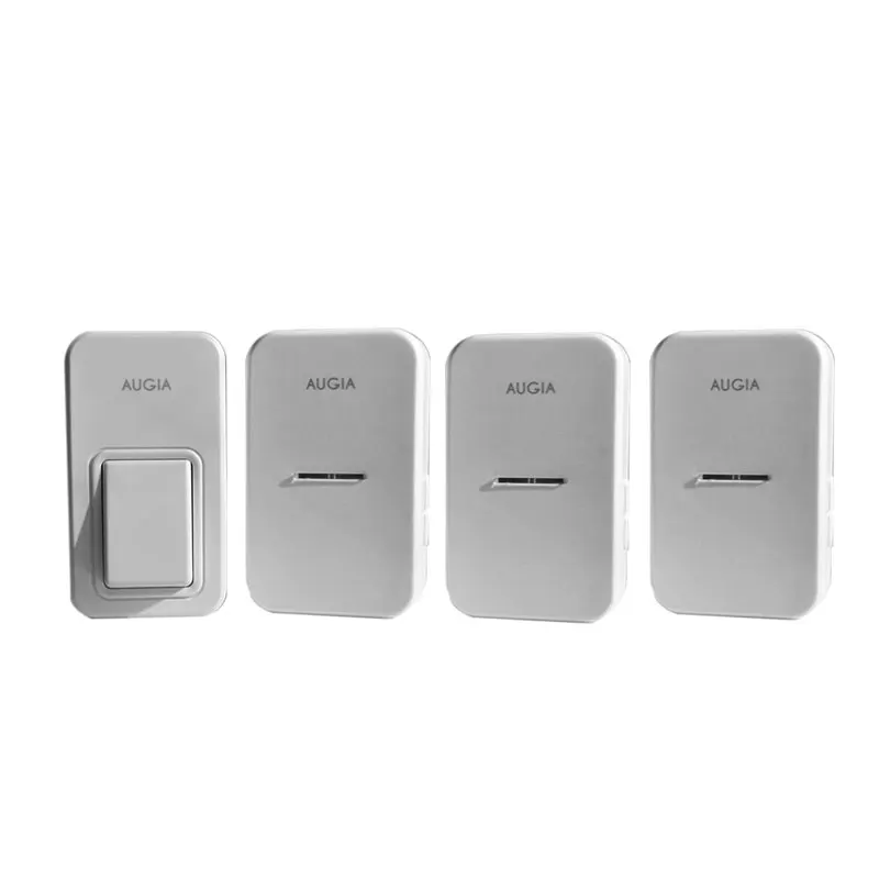 

Augia 1 button + 3 receivers wireless home bell loud sound 110m long range waterproof button ring call free shipping doorbell