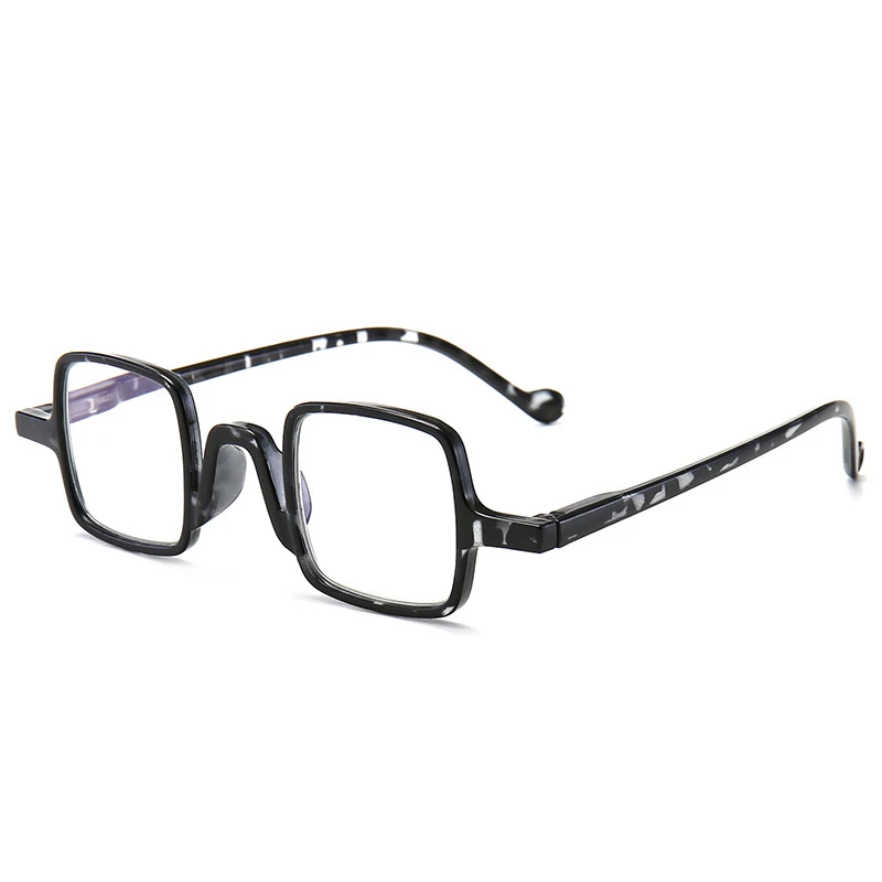 Zilead Ultralight Anti Blue Light Reading Glasses Small Frame Square Presbyopia Eyeglasses Hyperopia Eyewear With0.+4.0 Unisex - Цвет оправы: black