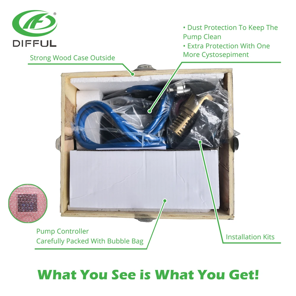 Солнечная поверхность QB насос DC Off Gird 24V 210W 25m 2000 L/H MPPT контроллер DQB2.0 25 24/210|Насосы| |