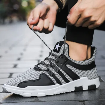 

Nice Super New Spring Comfortable Men Casual Shoes Male Fashion Breathable Lace-up Soft Adult Light Shoes 28-66 Size