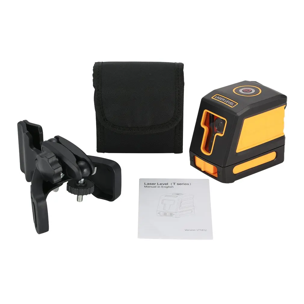 

T01 Line Laser Leveler Level Vertical Horizon Cross Mini Red Self-Leveling Handheld Measuring Horizontal 630-670nm with Tripod
