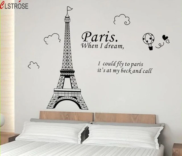 Clstrose vinilos paredes arte de París Torre Adhesivos de pared citas