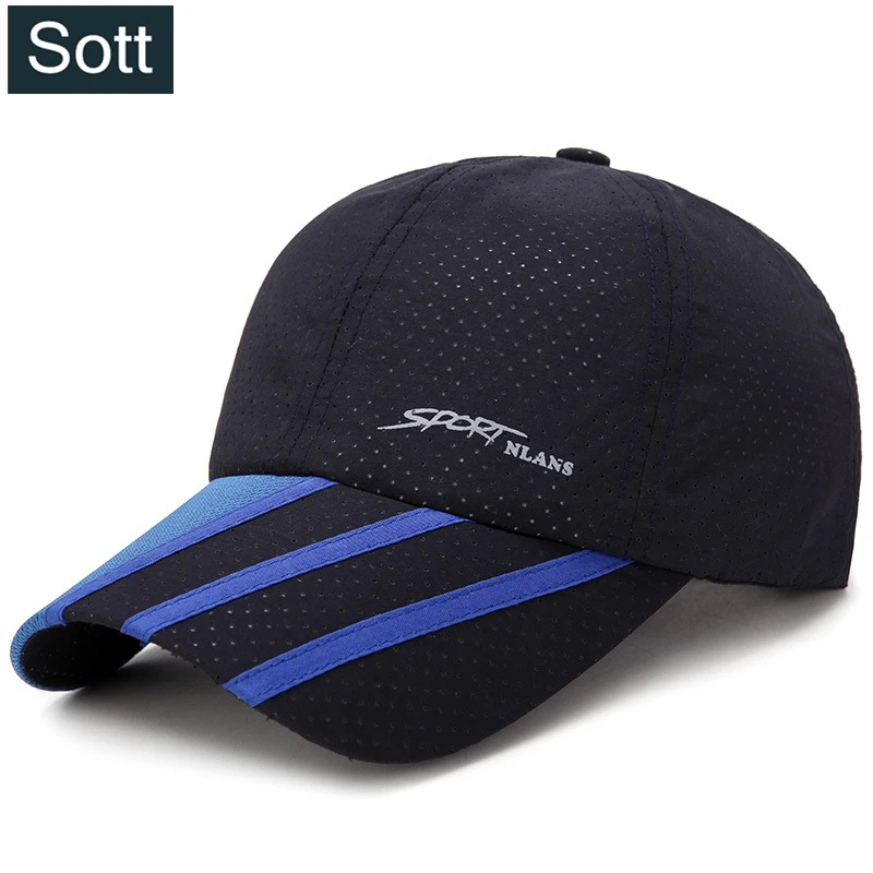 

[SOTT] 2018 New Fashion Summer Mesh Cap Outdoor Sport Baseball Caps for Men Women Breathable Patchwork Sun Dad Hats Bone Gorras