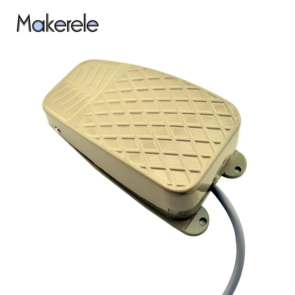 

SPDT Electric Power Foot Pedal Switch Aluminum Alloy MKYDT1-3 Hot Nonslip Foot Pedal Switch On Off Metal Momentary From Makerele