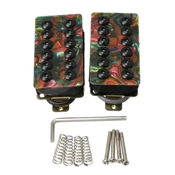 

Yibuy 1 Set of 2pcs Electric Guitar Double Coil Celluloid Humbucker-Pickup