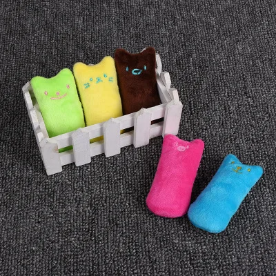 

Plsuh Catnip Cat Thumb Toy Interactive Play Funny Activity Cat Chewing Teeth Toy Kitten Toys Mint for Cat Grinding Claws Supply