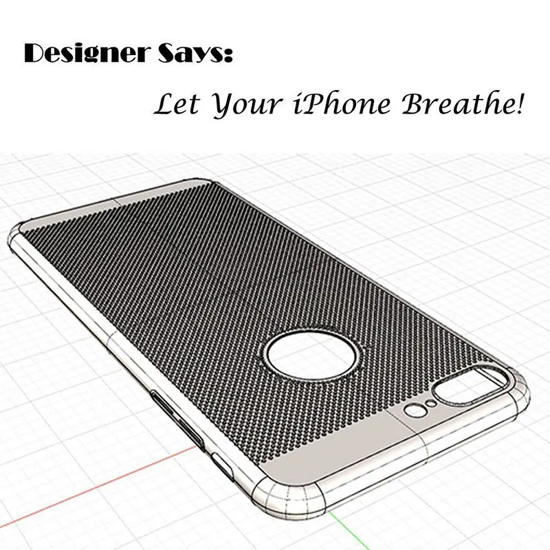 Ascromy For iPhone 7 Plus Case Breathe Heat Radiation Protective Matte Case Cover For iPhone X 8 6 6S 5 5S SE Phone Accessories (5)