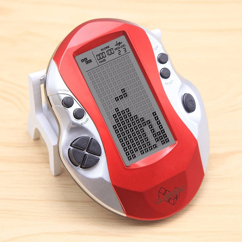 

2019 New 3 Color Childhood Tetris Classic Childhood Handheld Game Players Electronic LED Control Direction Console with 26 Games