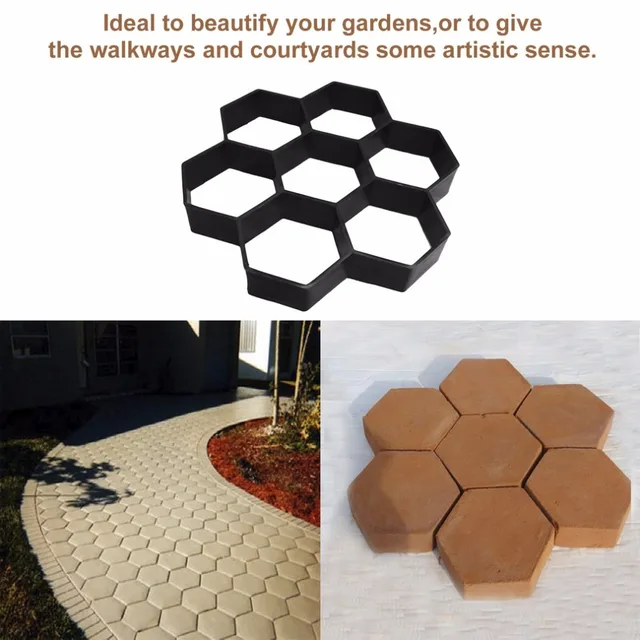 Fashionable Hexagon Garden Driveway Walkway Paving Pavement Stone