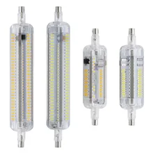 De silicona R7S LED Lamparas AC 220V 240V lámpara de maíz 78mm, 118mm 3014 SMD luz bombilla 10W 15W reemplazar halógeno Bombillas de 360 grados