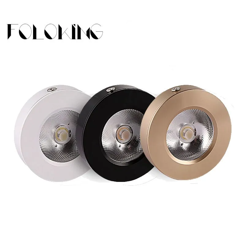 

10PCS Ultrathin surface mounted Led cob downlight spot light lamp bulbs 3w 5w 7w 10w 15w ceiling recessed Lights Indoor Lighting