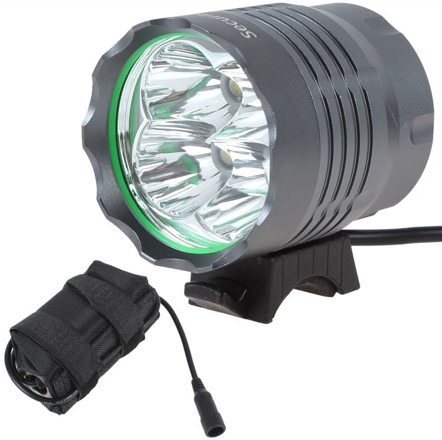 Top Sales NEW SecurityIng 4800Lm 4X XML T6 LED Bicycle Bike Light + 6400mAh Rechargeable Battery Pack, 3 Switch Mode, Free Shipping 0