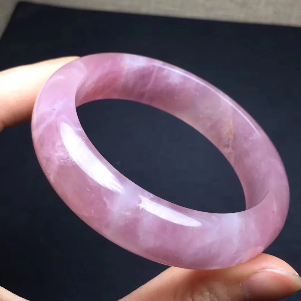 Natural Rose Quartz Bangle  (6)