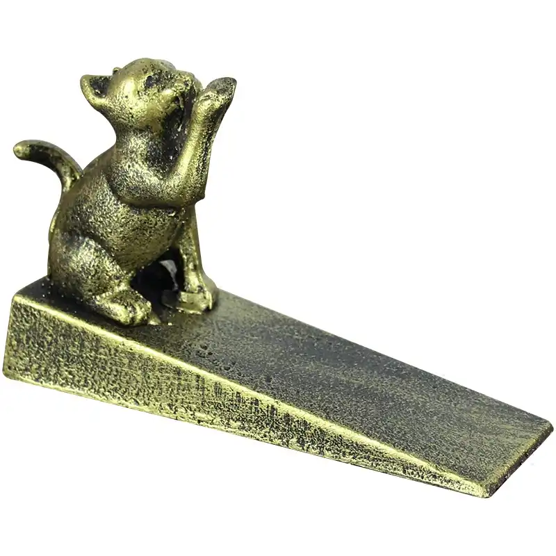Handmade Antique Gold Cute Bird Cat Dog Frog Pig Squirrel Animal Figurines Designs Cast Iron Metal Floor Door Stop Aliexpress