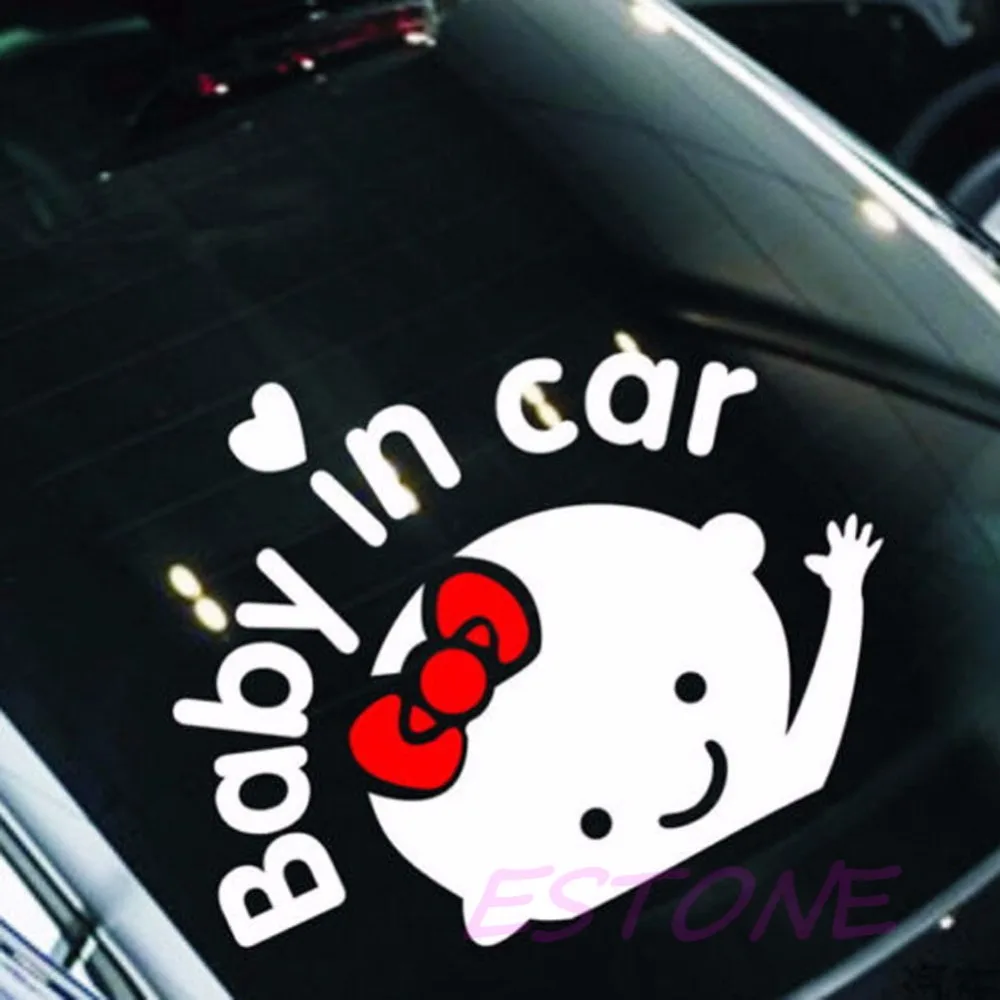 Забавная и милая наклейка на автомобиль/наклейка "Ребенок в машине"/ребенок на доске девочка прекрасный