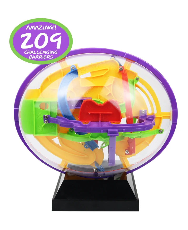 Обновленная 3D головоломка Лабиринт мяч игрушки развивающие вызов 209 уровень баланс лабиринт шар забавная игра-головоломка волшебный куб Детские пазлы Игрушки