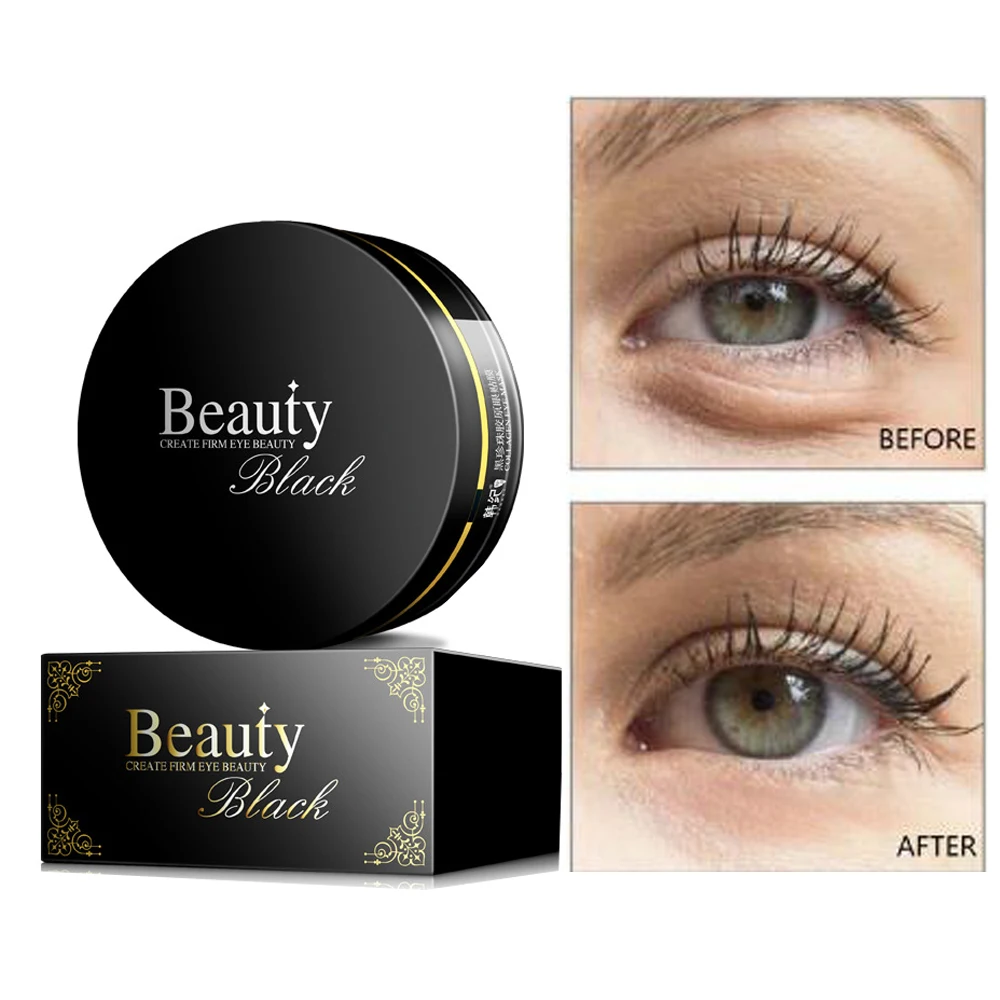 

HANKEY Black Pearl Collagen Essence Eye Mask Dark Circle Eye Bags Eliminate Puffy Eyes Fine Line Wrinkles Anti Aging Mask