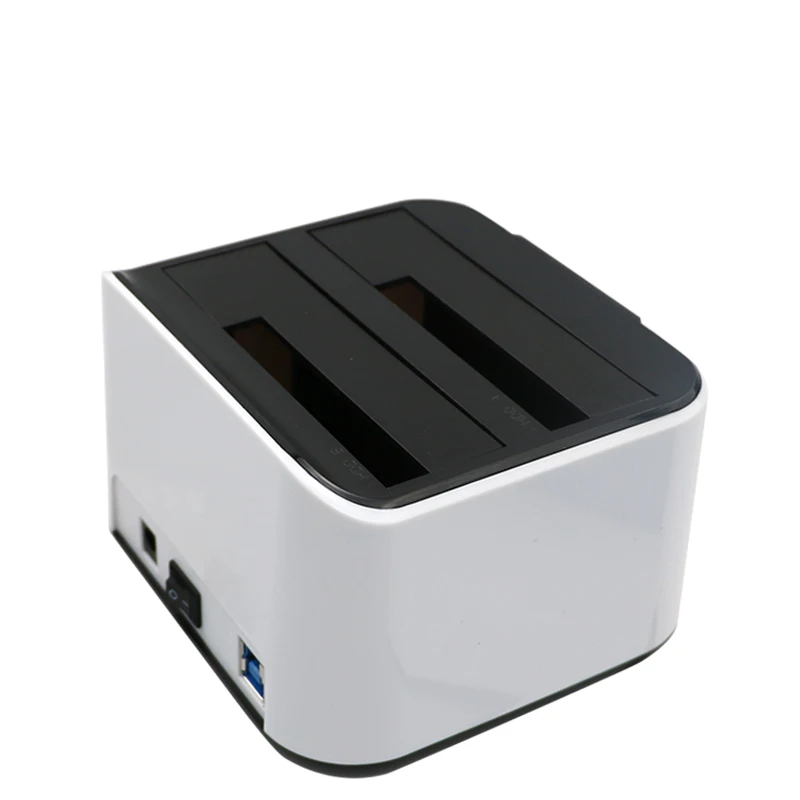 New Dual 2-bay hdd caddy sata & USB3.0 external hard drives Docking Station Duplicator  (7)
