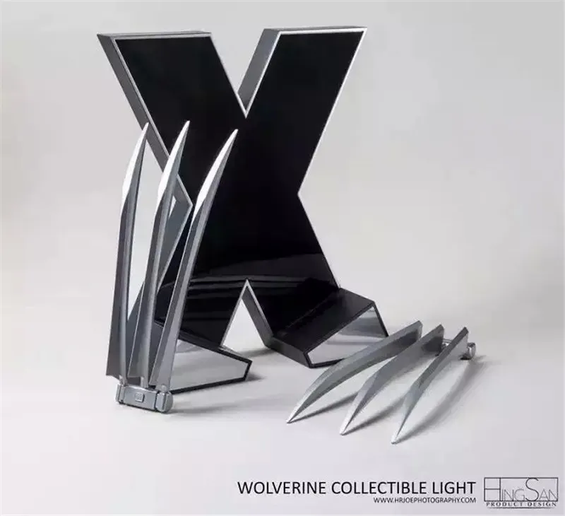 No retail box X-Men 1:1 Wolverines Logan Cosplay Blade Claw Wolverine Claws Prop Paw Super Hero Weapons Model Room Decoration Collection Gift - Color: No retail box