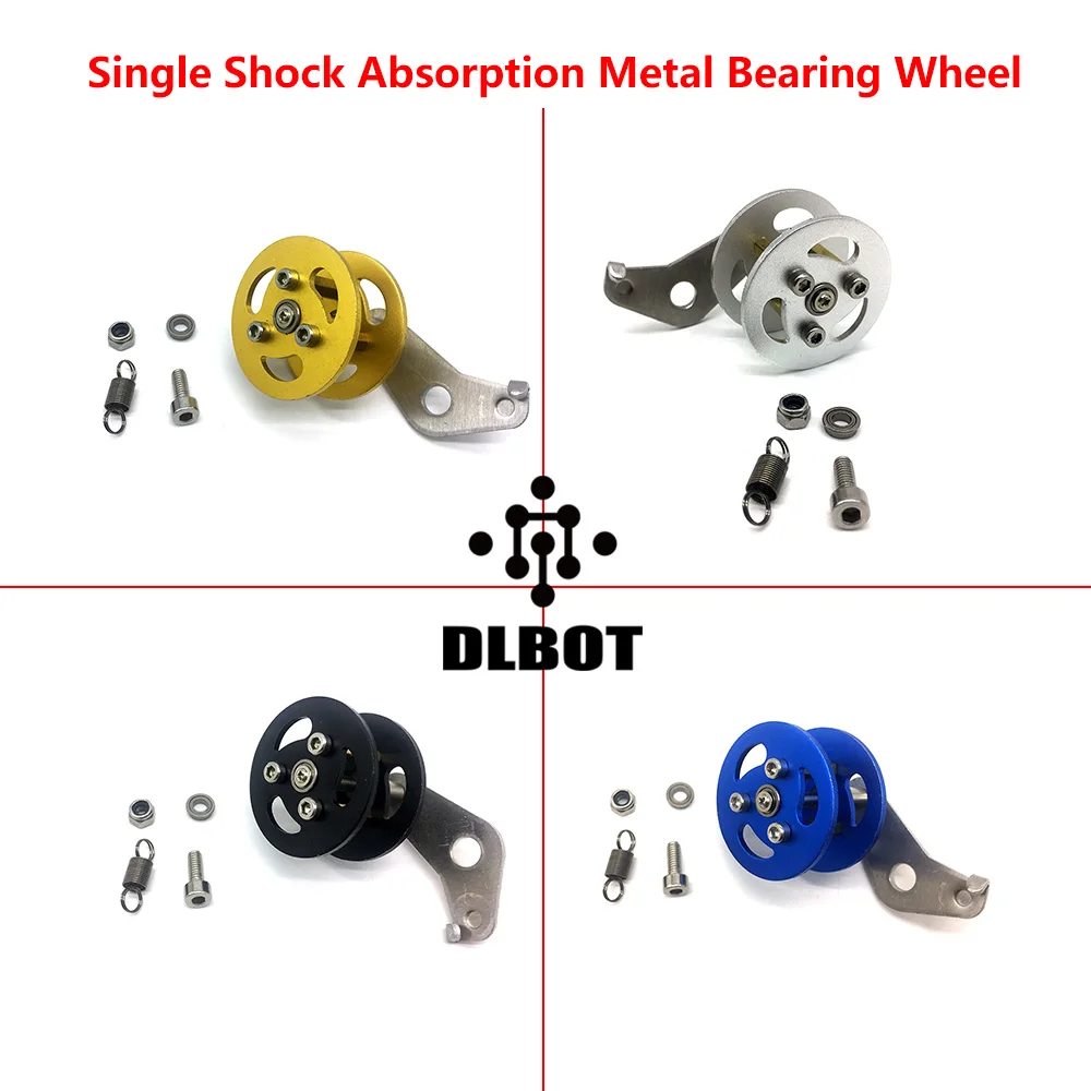 

Original Shock Absorption Metal Bearing Wheel for Robot Tracked Tank Car Chassis Transmission Wheel with Suspension