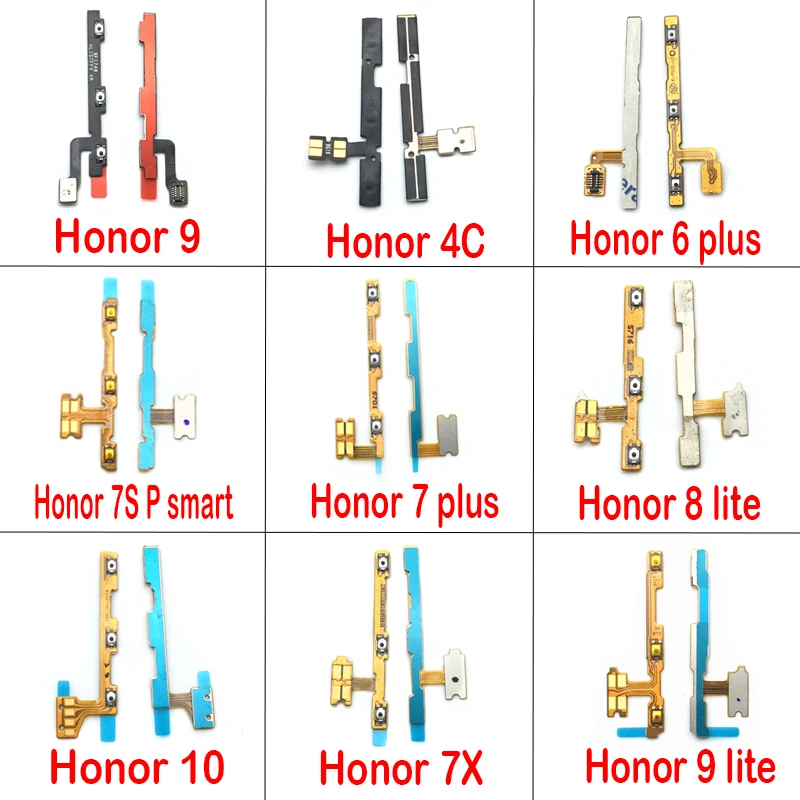 Кнопка включения/выключения звука для huawei Honor 6 8 9 Lite 10 6x 6c 4c 7X 7A 7C Y6 Y9 Prime 2018 /Y7 2017 P Smart
