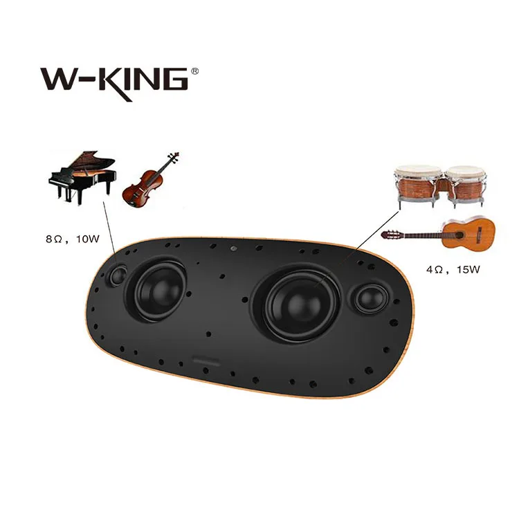 W king V8 2018 высокое качество коричневый Беспроводной Bluetooth деревянные колонки с 360