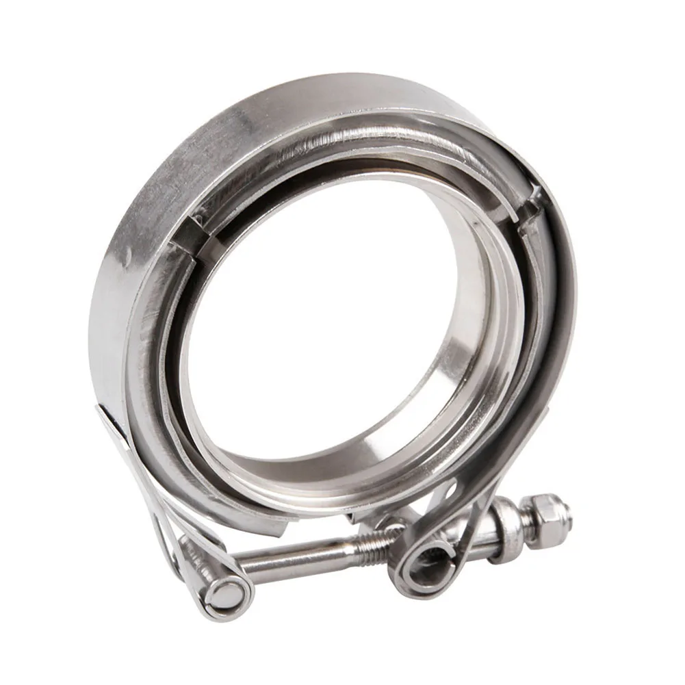 

Universal Turbo Downpipe Wastegate Exhaust Kit Stainless Steel V-band Bolt Clamp With 2 Flanges 2.5/3/3.5/4 Inch CSL2017