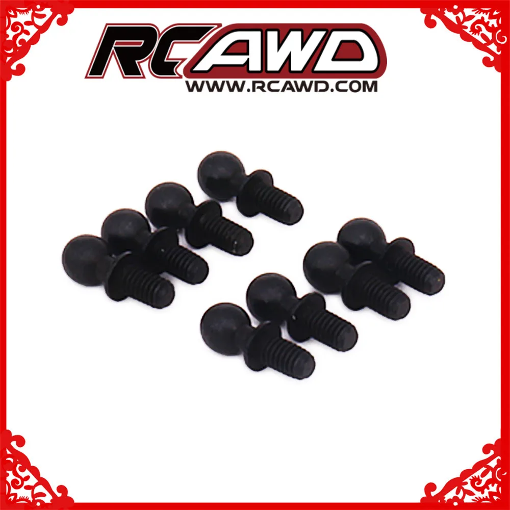 

8pcs Ball Stud Pivots Ball Head Screws Fastener Bolt For Rc Hobby Model Car 1/18 Wltoys A959 A969 A979 K929 upgraded parts