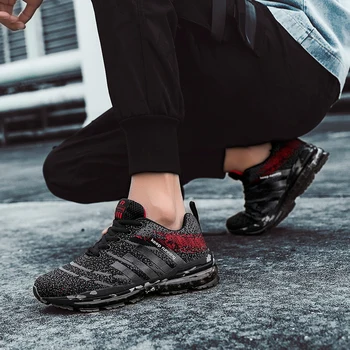 

Hot Sale Summer Sports Shoes 2019 Men Air Cushioning Running Shoes zapatillas Outdoor Breathable Gym Training Sneakers De Hombre