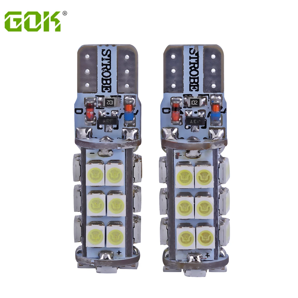 

10pcs/lot T10 Strobe flashing 194 W5W 30led 3020 1206smd LED lasting shine+auto strobe flash Two modes of Operation Car bulbs