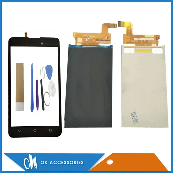 For BQ BQ-5035 Velvet BQ 5035 BQS 5035 BQS-5035 Seperate LCD Display + Touch Screen Digitizer Black Color With Tape Tools