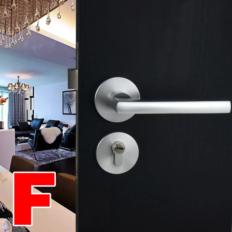 

Fechadura Digital Fechadura Free Shipping Wholesale Space Aluminum Room Door Lock Handle Split Wooden Indoor Bedroom Toilet