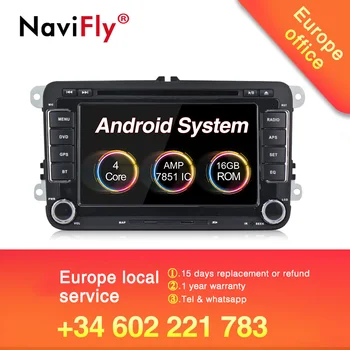 

Hot sale 2019!Navifly android 8.1 system car auto radio stereo for Volkswagen/polo/Passat B6/GOLF 5 /CC/SHARAN/BORA/JETTA