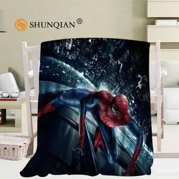 

Custom Superhero Blanket Home TV Casual Relax for Travel Family Soft Fluffy Warm Blanket more size