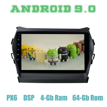 

px6 Android 9.0 Car GPS Radio Player for Hyundai IX45 Santa fe 2013-2016 with DSP 4+64GB Auto Stereo Multimedia