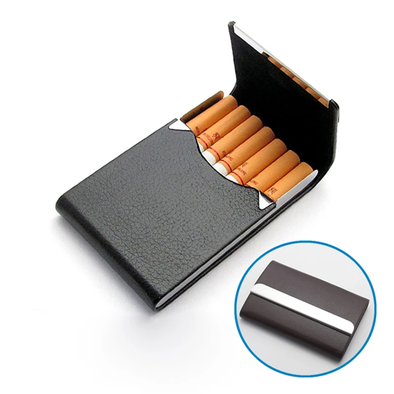 Buy Smoker Genuine Leather Cigarettes Case for 7 pcs