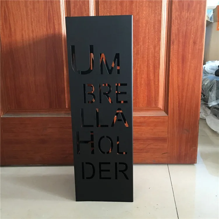 Креативный Винтаж из металла ремесло искусство Алфавит подставка для зонтов стеллаж для хранения ведро черный белый баррель домашний отель лобби