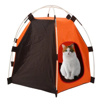 Folding Small And Medium Pets House Kennel Oxford Waterproof Foldable Tent  Fashion Outdoor Camping Home Travel House Newest
