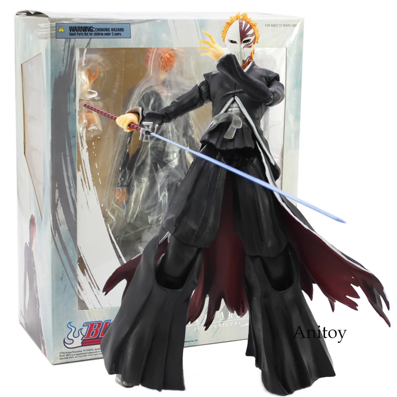 Play Arts Kai BLEACH Kurosaki Ichigo ПВХ фигурка Коллекционная модель игрушки 27,5 см