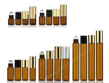

1ml 2ml 3ml 5ml 10ml mamber roll on roller bottles for essential oils roll-on refillable perfume bottle deodorant containers