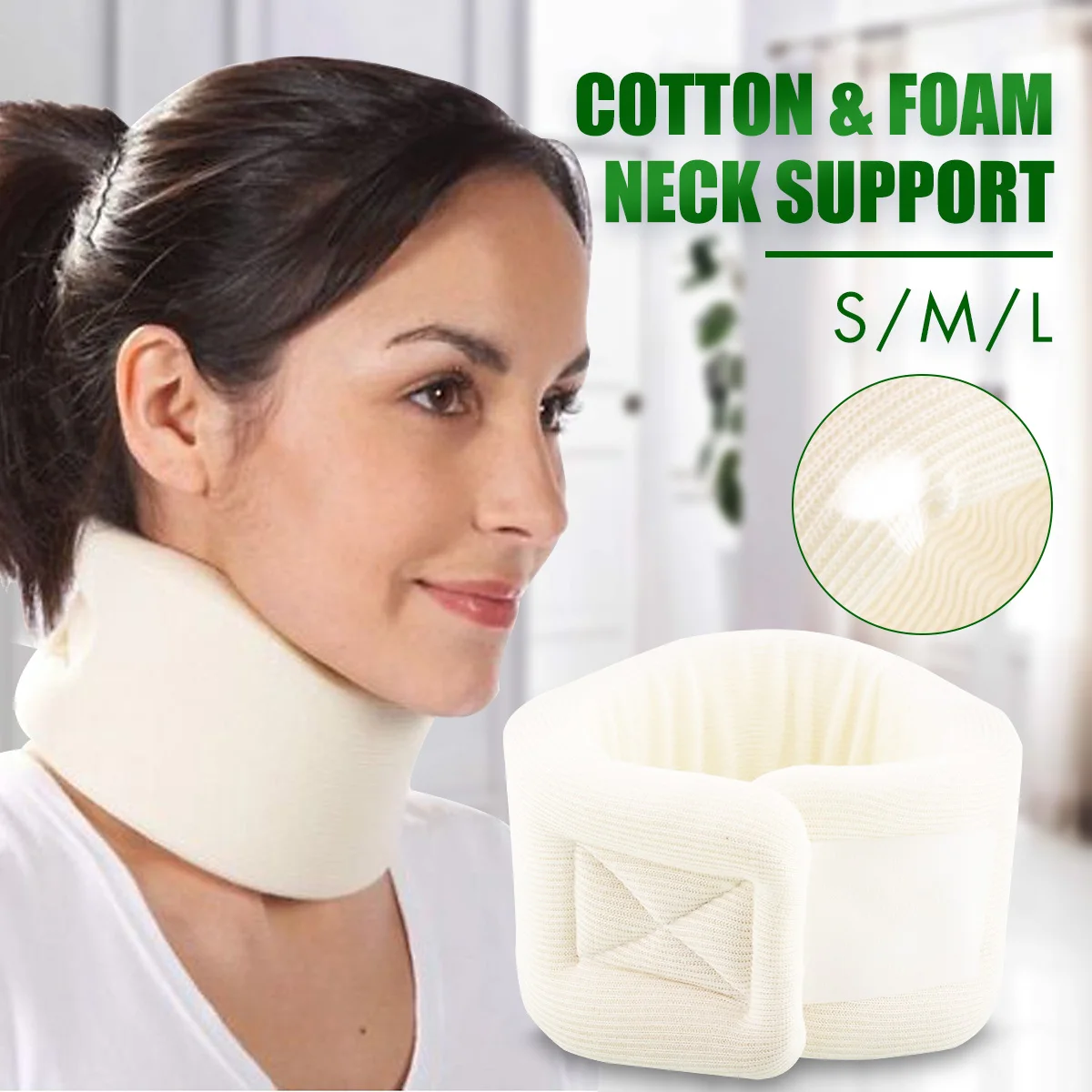 Top Quality Soft Foam Neck Support Brace Cervical Collar Pain Relief Guard For First Aid Top Quality Soft Foam Neck Support Brace Cervical Collar Pain Relief Guard For First Aid